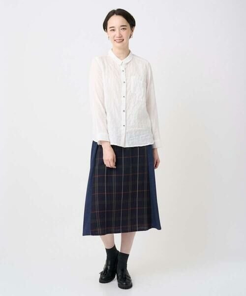 GIANNI LO GIUDICE / ジャンニ・ロ・ジュディチェ ロング・マキシ丈スカート | [洗える・日本製]二重織チェックスカート | 詳細14