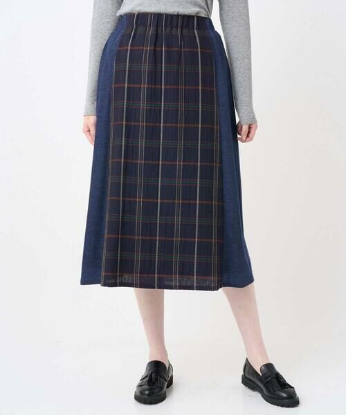 GIANNI LO GIUDICE / ジャンニ・ロ・ジュディチェ ロング・マキシ丈スカート | [洗える・日本製]二重織チェックスカート | 詳細2