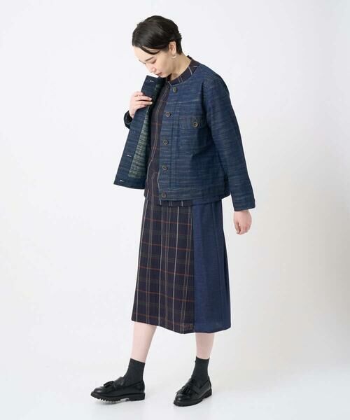 GIANNI LO GIUDICE / ジャンニ・ロ・ジュディチェ ロング・マキシ丈スカート | [洗える・日本製]二重織チェックスカート | 詳細24