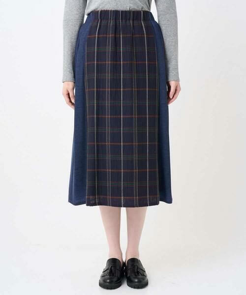 GIANNI LO GIUDICE / ジャンニ・ロ・ジュディチェ ロング・マキシ丈スカート | [洗える・日本製]二重織チェックスカート | 詳細4