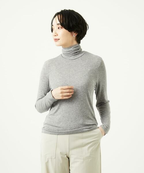 GIANNI LO GIUDICE/ジャンニ・ロ・ジュディチェ [洗える]テンセルウールガーゼフライスカットソー グレー M