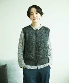 GIANNI LO GIUDICE / ジャンニ・ロ・ジュディチェ ベスト | [洗える]IMPラメファーニットベスト