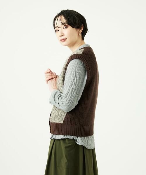 GIANNI LO GIUDICE / ジャンニ・ロ・ジュディチェ ベスト | [洗える]IMPラメファーニットベスト | 詳細2