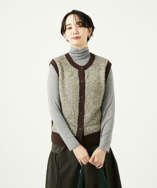 GIANNI LO GIUDICE / ジャンニ・ロ・ジュディチェ ベスト | [洗える]IMPラメファーニットベスト | 詳細3