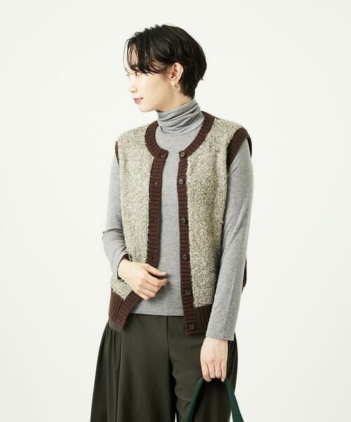 GIANNI LO GIUDICE / ジャンニ・ロ・ジュディチェ ベスト | [洗える]IMPラメファーニットベスト | 詳細5