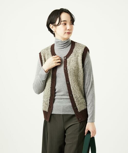 GIANNI LO GIUDICE / ジャンニ・ロ・ジュディチェ ベスト | [洗える]IMPラメファーニットベスト | 詳細6