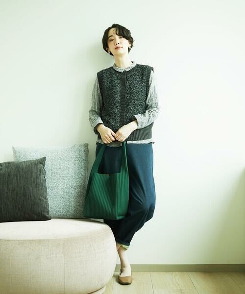 GIANNI LO GIUDICE / ジャンニ・ロ・ジュディチェ ベスト | [洗える]IMPラメファーニットベスト | 詳細12