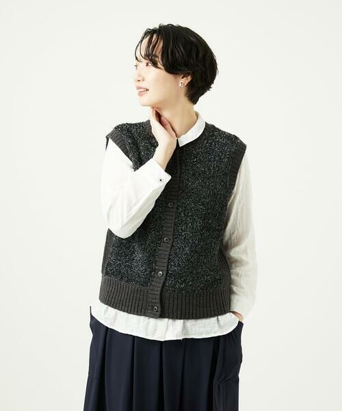 GIANNI LO GIUDICE / ジャンニ・ロ・ジュディチェ ベスト | [洗える]IMPラメファーニットベスト | 詳細14