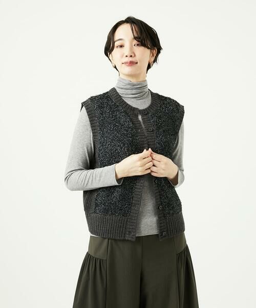 GIANNI LO GIUDICE / ジャンニ・ロ・ジュディチェ ベスト | [洗える]IMPラメファーニットベスト | 詳細16