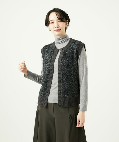 GIANNI LO GIUDICE / ジャンニ・ロ・ジュディチェ ベスト | [洗える]IMPラメファーニットベスト | 詳細17