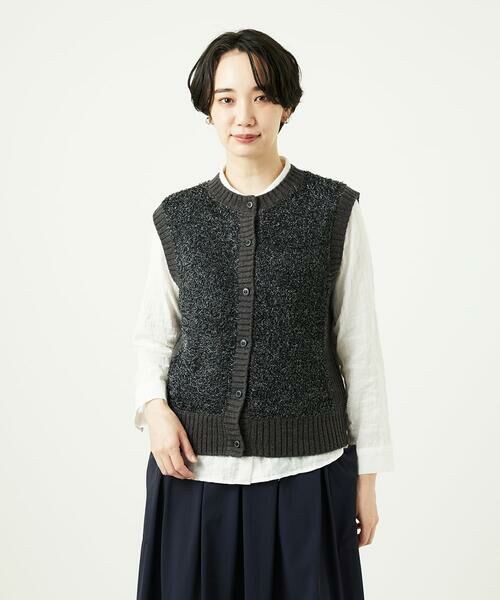 GIANNI LO GIUDICE / ジャンニ・ロ・ジュディチェ ベスト | [洗える]IMPラメファーニットベスト | 詳細18