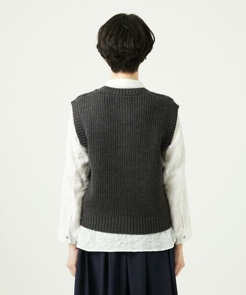 GIANNI LO GIUDICE / ジャンニ・ロ・ジュディチェ ベスト | [洗える]IMPラメファーニットベスト | 詳細20