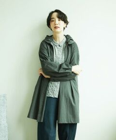 GIANNI LO GIUDICE / ジャンニ・ロ・ジュディチェ その他アウター | [洗える]マイクロストライプストレッチコート