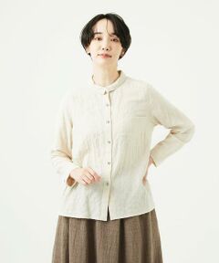 GIANNI LO GIUDICE / ジャンニ・ロ・ジュディチェ シャツ・ブラウス | [洗える]シャーリング起毛ブラウス