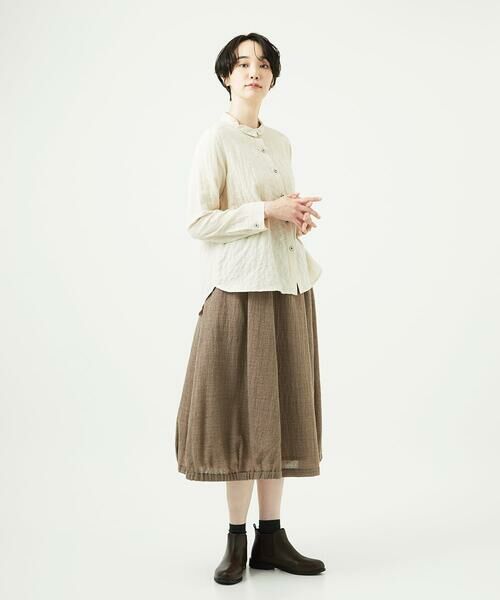 GIANNI LO GIUDICE / ジャンニ・ロ・ジュディチェ シャツ・ブラウス | [洗える]シャーリング起毛ブラウス | 詳細12