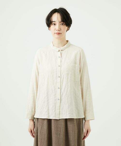 GIANNI LO GIUDICE / ジャンニ・ロ・ジュディチェ シャツ・ブラウス | [洗える]シャーリング起毛ブラウス | 詳細2