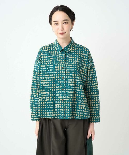 GIANNI LO GIUDICE / ジャンニ・ロ・ジュディチェ シャツ・ブラウス | [洗える・日本製]塩縮イレギュラードットブラウス | 詳細2