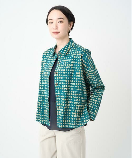 GIANNI LO GIUDICE / ジャンニ・ロ・ジュディチェ シャツ・ブラウス | [洗える・日本製]塩縮イレギュラードットブラウス | 詳細3