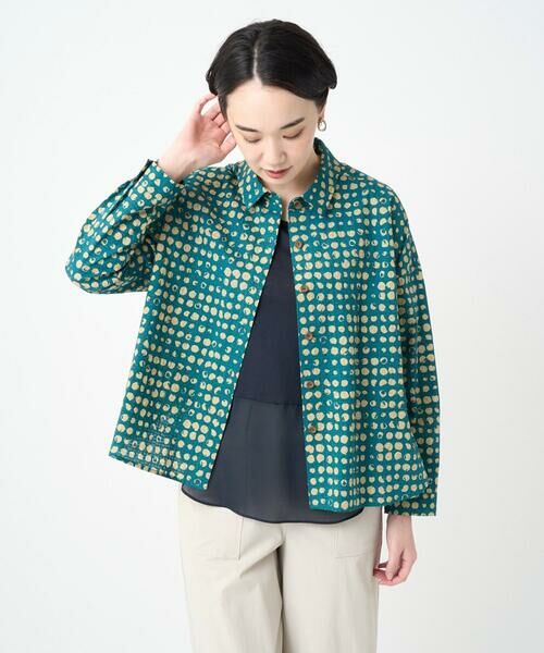 GIANNI LO GIUDICE / ジャンニ・ロ・ジュディチェ シャツ・ブラウス | [洗える・日本製]塩縮イレギュラードットブラウス | 詳細4