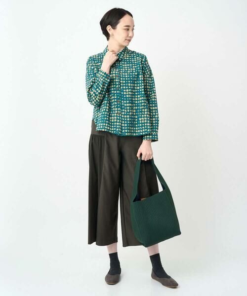 GIANNI LO GIUDICE / ジャンニ・ロ・ジュディチェ シャツ・ブラウス | [洗える・日本製]塩縮イレギュラードットブラウス | 詳細6