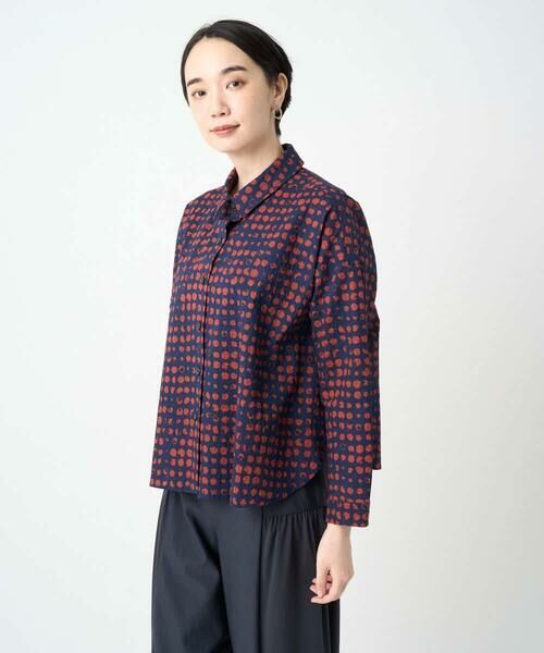 GIANNI LO GIUDICE / ジャンニ・ロ・ジュディチェ シャツ・ブラウス | [洗える・日本製]塩縮イレギュラードットブラウス | 詳細12