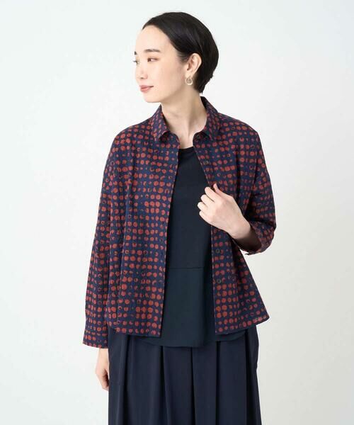 GIANNI LO GIUDICE / ジャンニ・ロ・ジュディチェ シャツ・ブラウス | [洗える・日本製]塩縮イレギュラードットブラウス | 詳細15