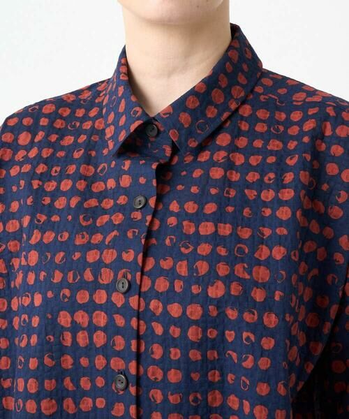 GIANNI LO GIUDICE / ジャンニ・ロ・ジュディチェ シャツ・ブラウス | [洗える・日本製]塩縮イレギュラードットブラウス | 詳細18