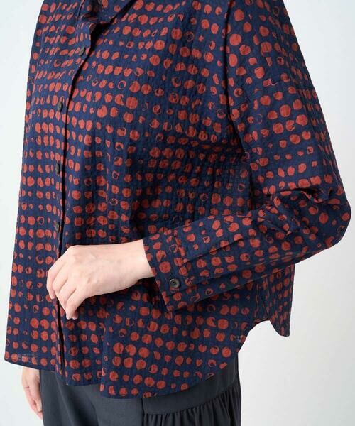 GIANNI LO GIUDICE / ジャンニ・ロ・ジュディチェ シャツ・ブラウス | [洗える・日本製]塩縮イレギュラードットブラウス | 詳細19