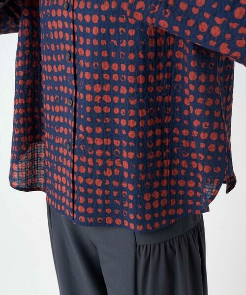 GIANNI LO GIUDICE / ジャンニ・ロ・ジュディチェ シャツ・ブラウス | [洗える・日本製]塩縮イレギュラードットブラウス | 詳細20