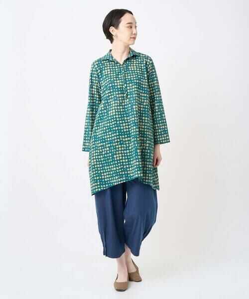 GIANNI LO GIUDICE / ジャンニ・ロ・ジュディチェ シャツ・ブラウス | [洗える・日本製]塩縮イレギュラードットロングブラウス | 詳細4