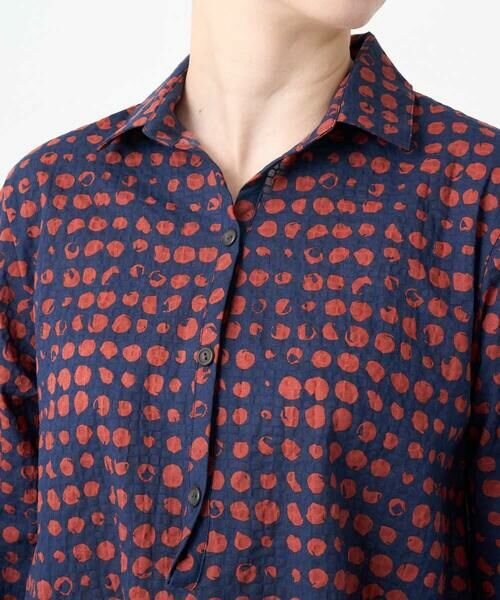 GIANNI LO GIUDICE / ジャンニ・ロ・ジュディチェ シャツ・ブラウス | [洗える・日本製]塩縮イレギュラードットロングブラウス | 詳細14