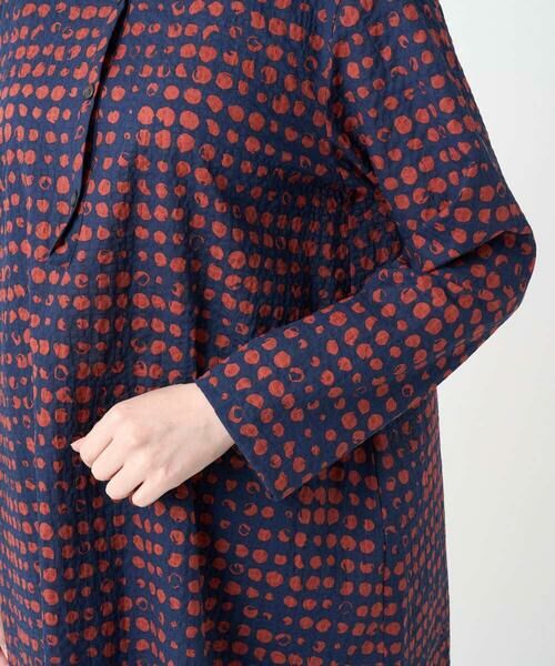 GIANNI LO GIUDICE / ジャンニ・ロ・ジュディチェ シャツ・ブラウス | [洗える・日本製]塩縮イレギュラードットロングブラウス | 詳細15