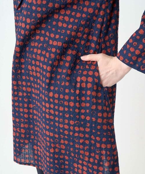 GIANNI LO GIUDICE / ジャンニ・ロ・ジュディチェ シャツ・ブラウス | [洗える・日本製]塩縮イレギュラードットロングブラウス | 詳細16