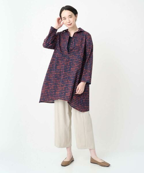 GIANNI LO GIUDICE / ジャンニ・ロ・ジュディチェ シャツ・ブラウス | [洗える・日本製]塩縮イレギュラードットロングブラウス | 詳細19