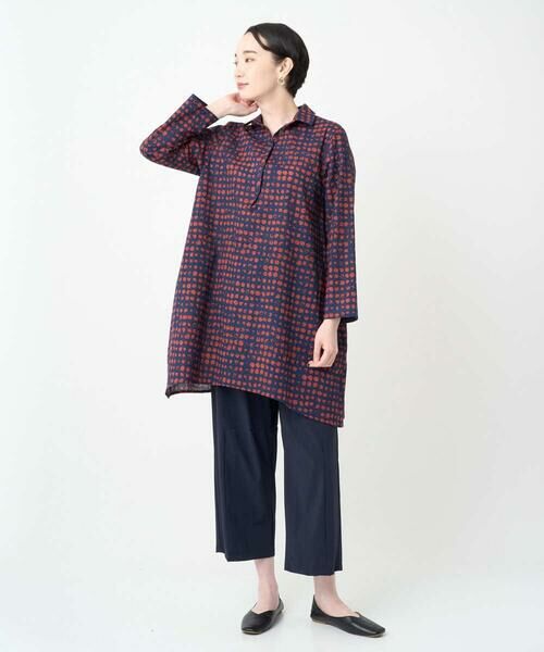 GIANNI LO GIUDICE / ジャンニ・ロ・ジュディチェ シャツ・ブラウス | [洗える・日本製]塩縮イレギュラードットロングブラウス | 詳細22