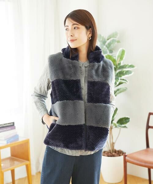 GIANNI LO GIUDICE / ジャンニ・ロ・ジュディチェ セットアップ | ボアタフタキルトベスト | 詳細1