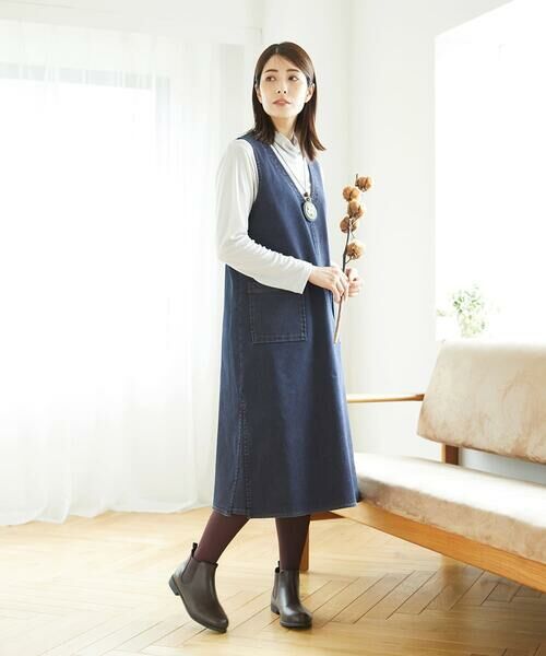 GIANNI LO GIUDICE / ジャンニ・ロ・ジュディチェ ロング・マキシ丈ワンピース | [洗える]デニムカラーリバーワンピース | 詳細10