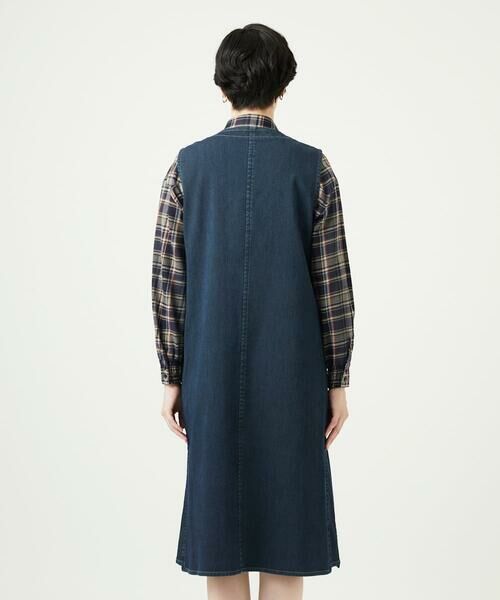 GIANNI LO GIUDICE / ジャンニ・ロ・ジュディチェ ロング・マキシ丈ワンピース | [洗える]デニムカラーリバーワンピース | 詳細12