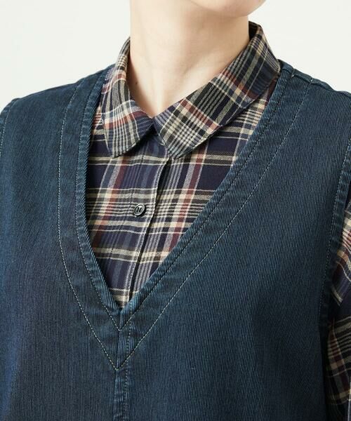 GIANNI LO GIUDICE / ジャンニ・ロ・ジュディチェ ロング・マキシ丈ワンピース | [洗える]デニムカラーリバーワンピース | 詳細13