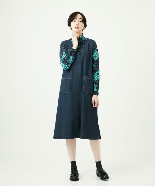 GIANNI LO GIUDICE / ジャンニ・ロ・ジュディチェ ロング・マキシ丈ワンピース | [洗える]デニムカラーリバーワンピース | 詳細23