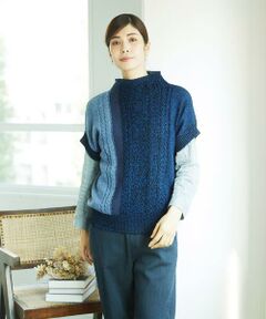 GIANNI LO GIUDICE / ジャンニ・ロ・ジュディチェ ニット・セーター | [日本製]SILEインターシャニットベスト