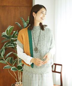 GIANNI LO GIUDICE / ジャンニ・ロ・ジュディチェ ニット・セーター | [日本製]SILEインターシャニットベスト