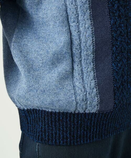 GIANNI LO GIUDICE / ジャンニ・ロ・ジュディチェ ニット・セーター | [日本製]SILEインターシャニットベスト | 詳細13