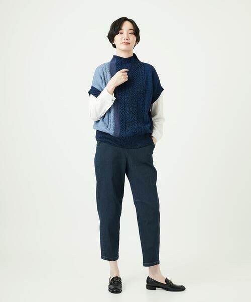 GIANNI LO GIUDICE / ジャンニ・ロ・ジュディチェ ニット・セーター | [日本製]SILEインターシャニットベスト | 詳細17