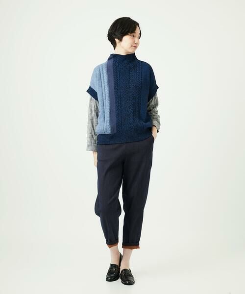 GIANNI LO GIUDICE / ジャンニ・ロ・ジュディチェ ニット・セーター | [日本製]SILEインターシャニットベスト | 詳細21