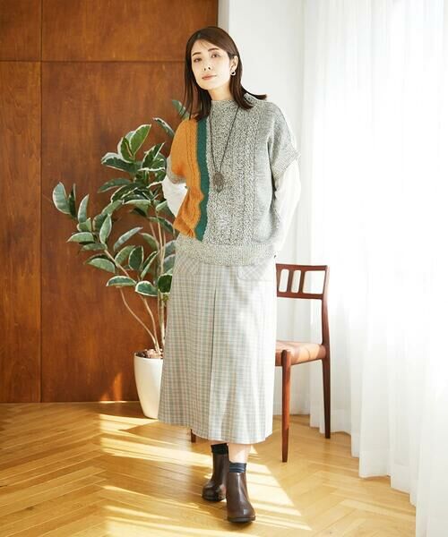 GIANNI LO GIUDICE / ジャンニ・ロ・ジュディチェ ニット・セーター | [日本製]SILEインターシャニットベスト | 詳細29