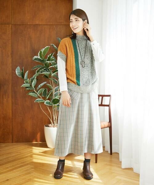 GIANNI LO GIUDICE / ジャンニ・ロ・ジュディチェ ニット・セーター | [日本製]SILEインターシャニットベスト | 詳細30