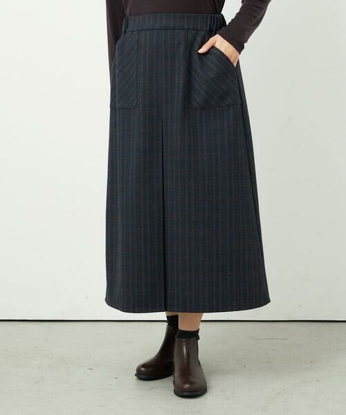 GIANNI LO GIUDICE / ジャンニ・ロ・ジュディチェ ロング・マキシ丈スカート | [洗える]レーヨン混ストレッチチェックスカート | 詳細12