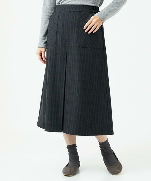 GIANNI LO GIUDICE / ジャンニ・ロ・ジュディチェ ロング・マキシ丈スカート | [洗える]レーヨン混ストレッチチェックスカート | 詳細13