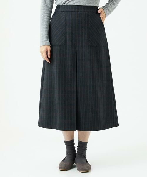 GIANNI LO GIUDICE / ジャンニ・ロ・ジュディチェ ロング・マキシ丈スカート | [洗える]レーヨン混ストレッチチェックスカート | 詳細14